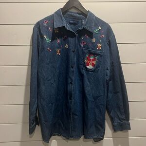 Vintage Karen Scott holiday shirt